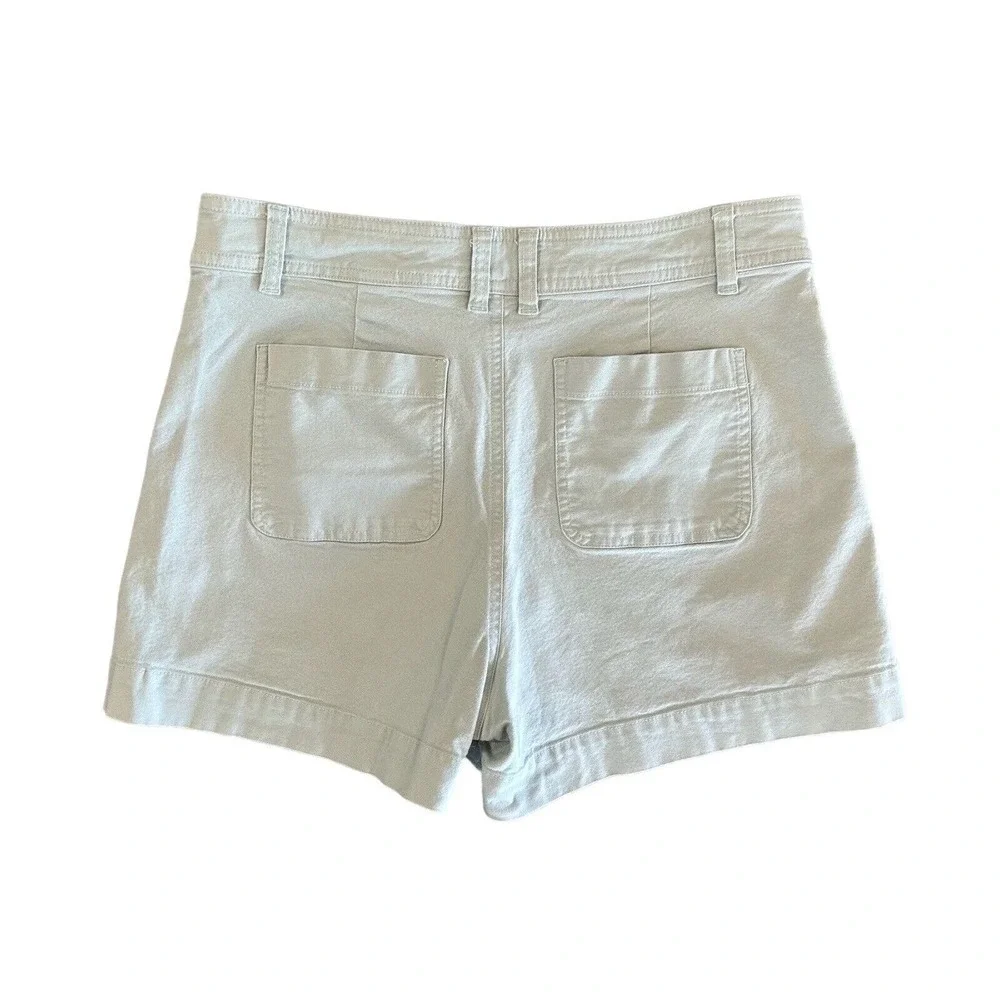 A NEW DAY Womens Size 12 Mint Green High Rise Stretch Cotton Blend Casual Shorts